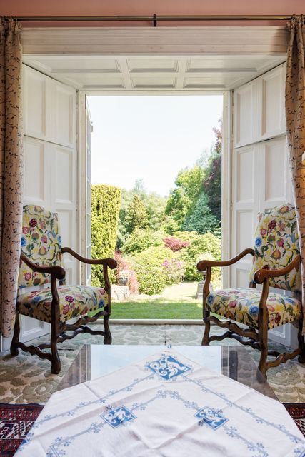 Doors to the garden at Glebe House
